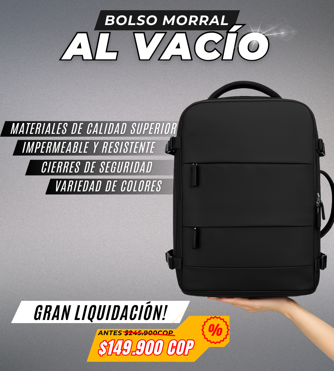 Bolso Morral al vacío viral Amazon