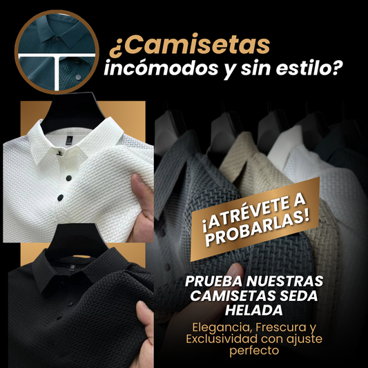 CAMISETA POLO SEDA HELADA.