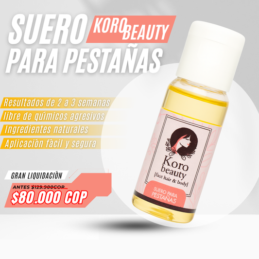 Suero para pestañas y cejas Koro Beauty